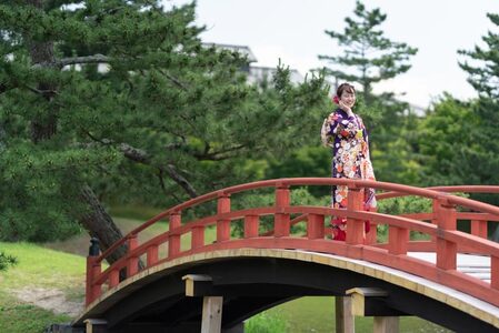 渡辺写真館 ロケーションフォトプランA 振袖ロケーションフォトプラン 約80カットデータ付 ロケ地2箇所 平日プラン 写真撮影 撮影 BNJ-1