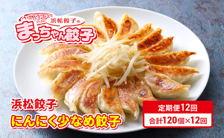 【定期便12回】浜松餃子のまっちゃん餃子にんにく少なめ餃子40ヶ入り×3袋　計120ヶセット【配送不可：沖縄県・離島】 冷凍生餃子 冷凍餃子 おかず つまみ 