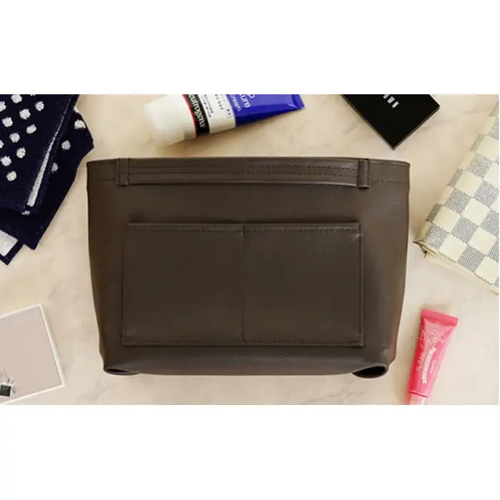 上質な日本製バッグインバッグ「ansac」（グレー） No.208-09
