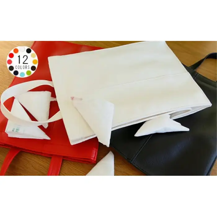 PVCレザーポリ袋ストッカー「POLYSH」（ピンク） No.232-10