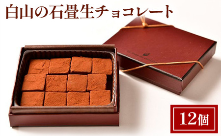 生チョコ 白山の石畳 生チョコレート 12個 セット ル・ボン・ヴィヴァン チョコ チョコレート スイーツ デザート おやつ お菓子 菓子 洋菓子 東京 東京都 食品・飲料 