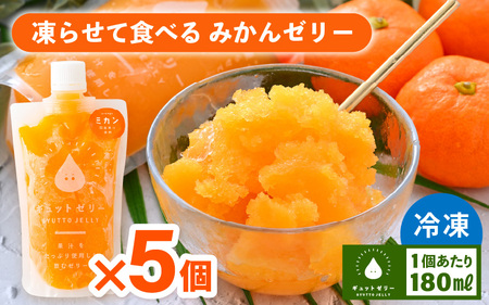 凍らせて食べる みかんゼリー  5個 詰め合わせ ゼリー[m01-a045]