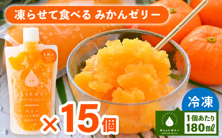 凍らせて食べるゼリー みかんゼリー 15個入 詰め合わせ [m01-b026]
