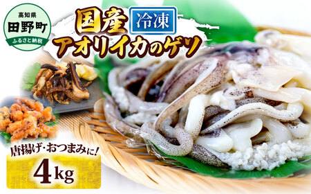 アオリイカ ゲソ 500g×8パック 4000g 