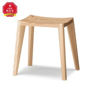 旭川家具 WOWの【WEDGE STOOL（スツール）】　エゾアッシュ_03204