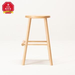 旭川家具 WOWの【log（スツール）】カラー：ナチュラル_03208