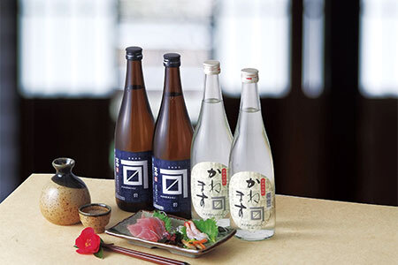 【贈答用箱入】 金升 碧ラベル・本格米焼酎 かねますセット 720ml×4本 【 新潟県 新発田市 金升酒造 地酒 日本酒 米焼酎 セット 720ml 4本 贈答 E02_03H 】