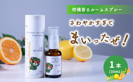 ルームスプレー 1本(30ml) 『さわやかすぎてまいったぜ!』| ダークみきゃん 天然 精油 柑橘 みかん アロマ ミスト スプレー コロン ファブリックスプレー ディフューザー 愛媛県 松山市 媛香蔵【SK011】