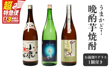 【超特急便】1086 うまかど！ 晩酌 芋焼酎 KN042-010 酒 焼酎 スピード配送 最短 すぐ届く お急ぎ