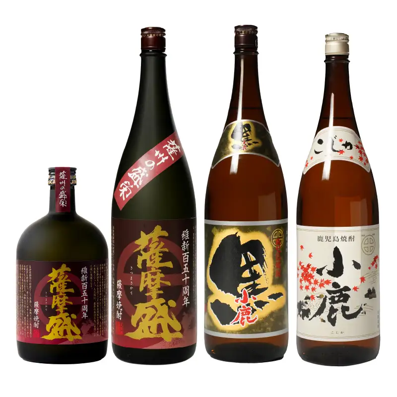 752-1 小鹿飲み比べ薩摩盛セット 計4本 KN013-008 酒 焼酎