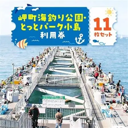 岬町海釣り公園・とっとパーク小島利用券【11枚セット】_旅行券・チケット  入場券・優待券 _【1267397】