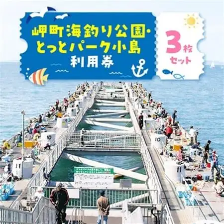 岬町海釣り公園・とっとパーク小島利用券【大人用3枚セット】_旅行券・チケット  入場券・優待券 _【1267399】