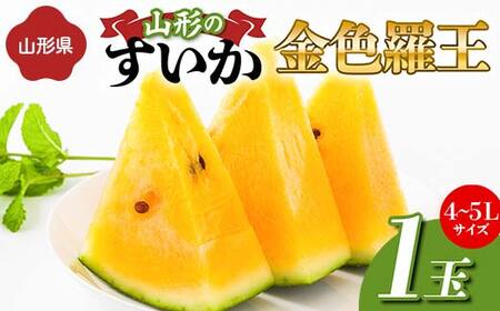 《先行予約 2026年度発送》山形県産すいか 1玉（4～5Lサイズ） スイカ すいか 西瓜 デザート フルーツ 果物 くだもの 果実 食品 山形県 FSY-1274