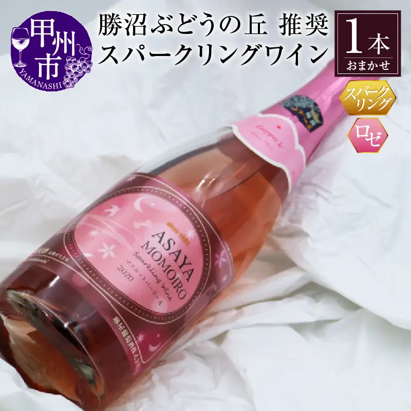 ワイン 勝沼ぶどうの丘推奨 スパークリングワイン ロゼ1本（KBO）B-684