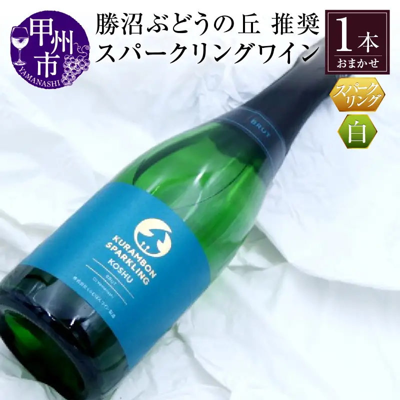 ワイン 勝沼ぶどうの丘推奨 スパークリングワイン 白 1本（KBO）B-681