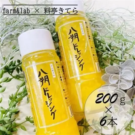 farm＆lab ノンオイル 八朔ドレッシング 6本セット【1492307】
