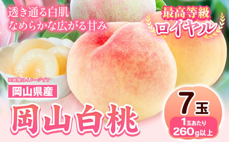 岡山白桃 7玉【配送不可地域あり】