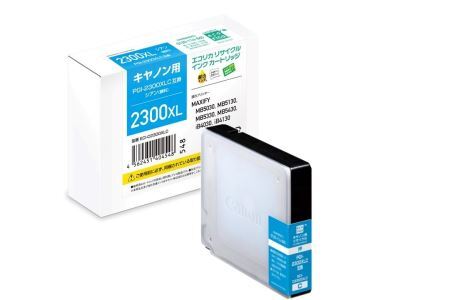 エコリカ【キヤノン用】 PGI-2300XLC互換リサイクルインク シアン（型番：ECI-C2300XLC） canon リサイクル インク 互換インク カートリッジ インクカートリッジ カラー オフィス用品 プリンター インク 山梨県 富士川町