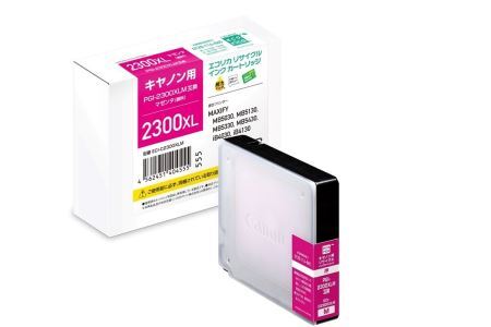 エコリカ【キヤノン用】 PGI-2300XLM互換リサイクルインク マゼンダ（型番：ECI-C2300XLM） canon リサイクル インク 互換インク カートリッジ インクカートリッジ カラー オフィス用品 プリンター インク 山梨県 富士川町