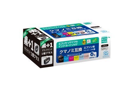 エコリカ【エプソン用】 KUI-6CL-L+KUI-BK互換リサイクルインク 6色パック+黒1個プラスお買い得（型番：ECI-EKUIL6P+BK） epson リサイクル インク 互換インク カートリッジ インクカートリッジ カラー オフィス用品 プリンター インク 山梨県 富士川町