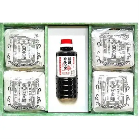 大門素麺4個・砺波めんつゆセット(化粧箱入り)_麺  そうめん _【1491644】
