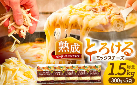 とろけるチーズ ミックスチーズ 300g×5袋[AEAA001] | 愛知県愛西市