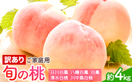 【先行予約】訳あり桃 約4kg 岸武青果株式会社《6月下旬-8月末頃出荷》桃桃