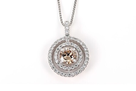 【ふるなび限定】【一点もの】ブラウンダイヤモンド（0.70ct）プラチナペンダント　R83　K05139-H　FN-Limited-SP