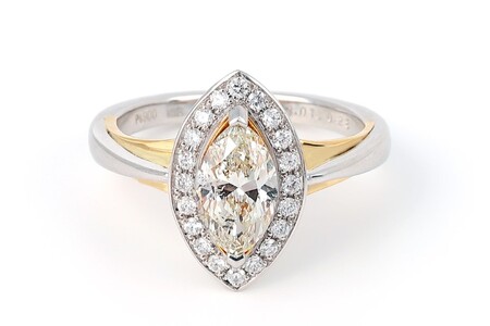 【ふるなび限定】【一点もの】ダイヤモンド（1.013ct）プラチナK18コンビリング　R90　K05146-H　FN-Limited-SP