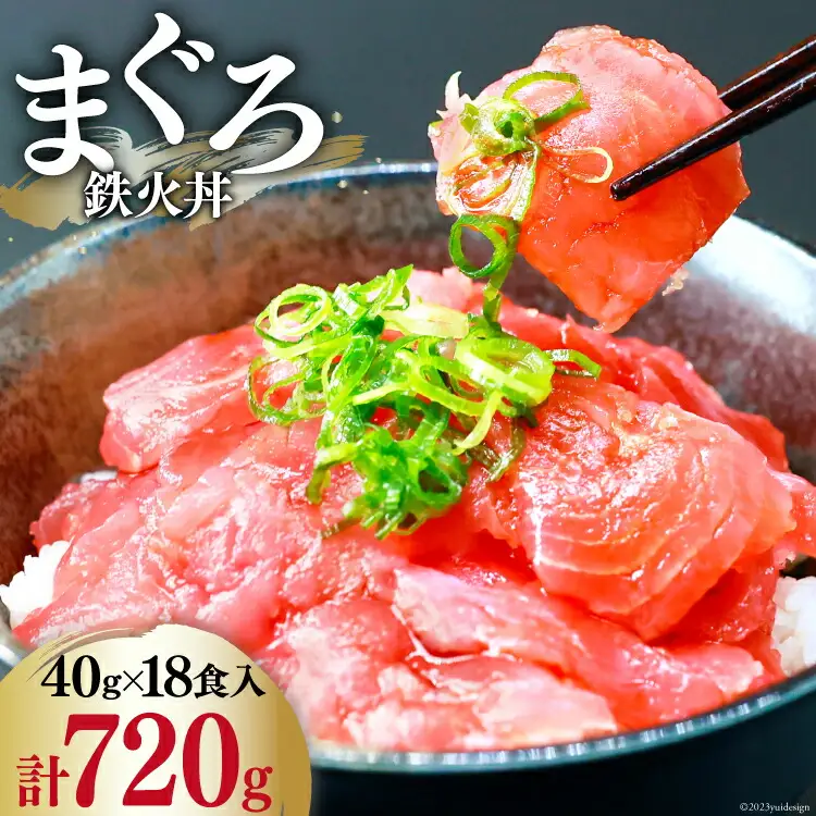 マグロ 鉄火丼 小分け 40g×6食×3袋 計18食分 計720g  [TS-フーズプロダクツ 静岡県 吉田町 22424235]