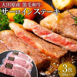 大田原産 黒毛和牛 サーロイン ステーキ　約300g×3枚