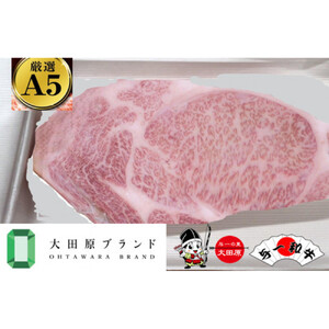 大田原市公式「大田原ブランド」認定第1号「与一和牛」特選ロースステーキ４００ｇ