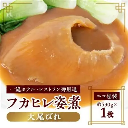 【エコ包装】「フカヒレ姿煮」大尾びれ1枚入り(530g×1枚)　尾びれ重さ約201-240g【配送不可地域：離島】【1493457】