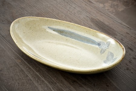 焼物 皿 真葉手 楕円鉢 大 1枚 焼物