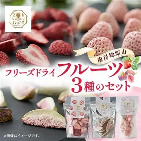 きざえむファームの南房総館山フリーズドライフルーツ 3種類【1487571】