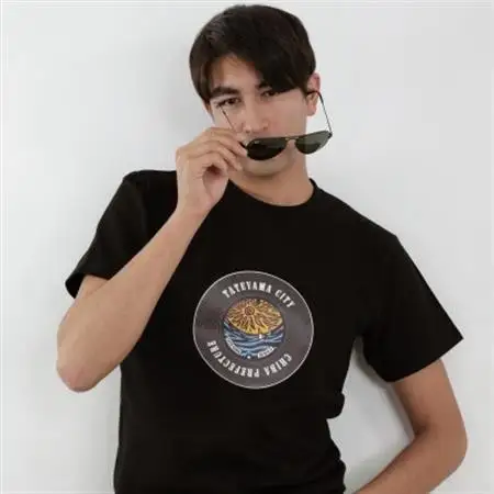 館山市 マンホールTシャツ 黒 Sサイズ【1489871】