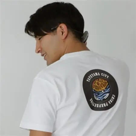 バックプリント 館山市 マンホールTシャツ 白 Sサイズ【1489877】
