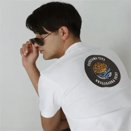 バックプリント 館山市 マンホールTシャツ 白 Lサイズ【1489881】