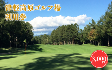 【レビューキャンペーン】津軽高原ゴルフ場利用券3，000円分 【ゴルフ場利用権・津軽高原ゴルフ場・利用券・ゴルフ・ラウンド・フラット・林間コース・アーノルドパーマー・カート】[hi-0017-001]