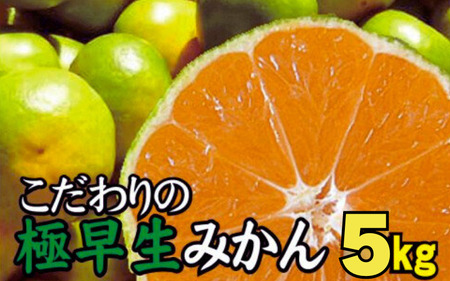 【2026年秋頃発送予約分】【農家直送】こだわりの極早生みかん 約5kg【数量限定】 有機質肥料100% サイズ混合 ※2026年9月下旬より順次発送予定（お届け日指定不可）【nuk152D】