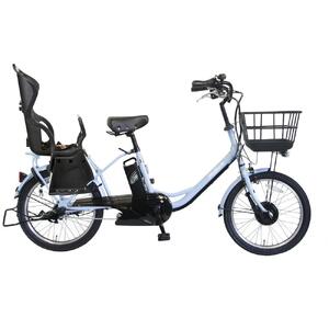 電動自転車【100％完成納品】PELTECH（ペルテック）後チャイルドシート付子供乗せ適用電動アシスト 自転車 20型内装3段 TDN-207LP-8 AH-CH【ブルーグレイ】