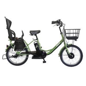 電動自転車【100％完成納品】PELTECH（ペルテック）後チャイルドシート付子供乗せ適用電動アシスト 自転車 20型内装3段 TDN-207LP-8 AH-CH【マットカーキ】