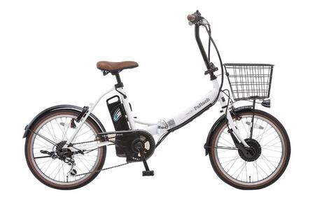 電動自転車 PELTECH（ペルテック）ノーパンク 折り畳み電動アシスト自転車 20インチ 折り畳み外装6段変速（TDN-206LN）【簡易組立必要】【ホワイト】