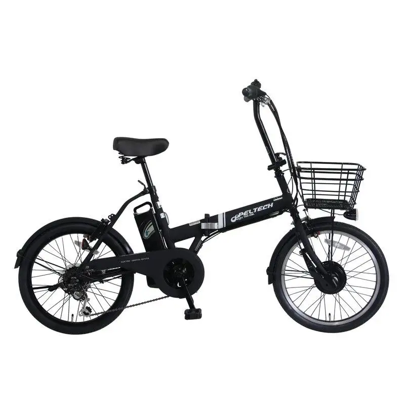 自転車 PELTECH ペルテック ノーパンク 折り畳み 電動アシスト自転車 20インチ