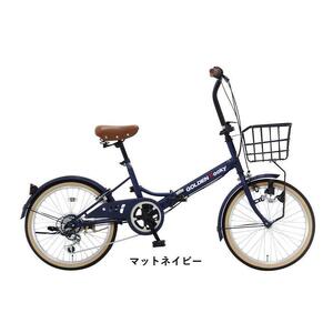 ヱビス自転車　折りたたみ 自転車 ゴールデンロッキー206 シマノ製 外装6段変速 20インチ 完成品【マットネイビー】