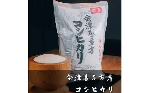 コシヒカリ　5kg×２袋　計10kg　令和7年産　会津　喜多方産【07208-0272】