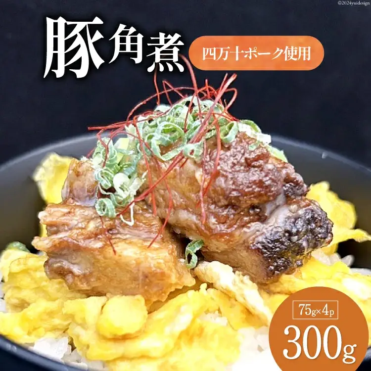 角煮 満天の星特製 (四万十ポーク使用)75g×4袋 [満天の星 高知県 津野町 26ac0002]