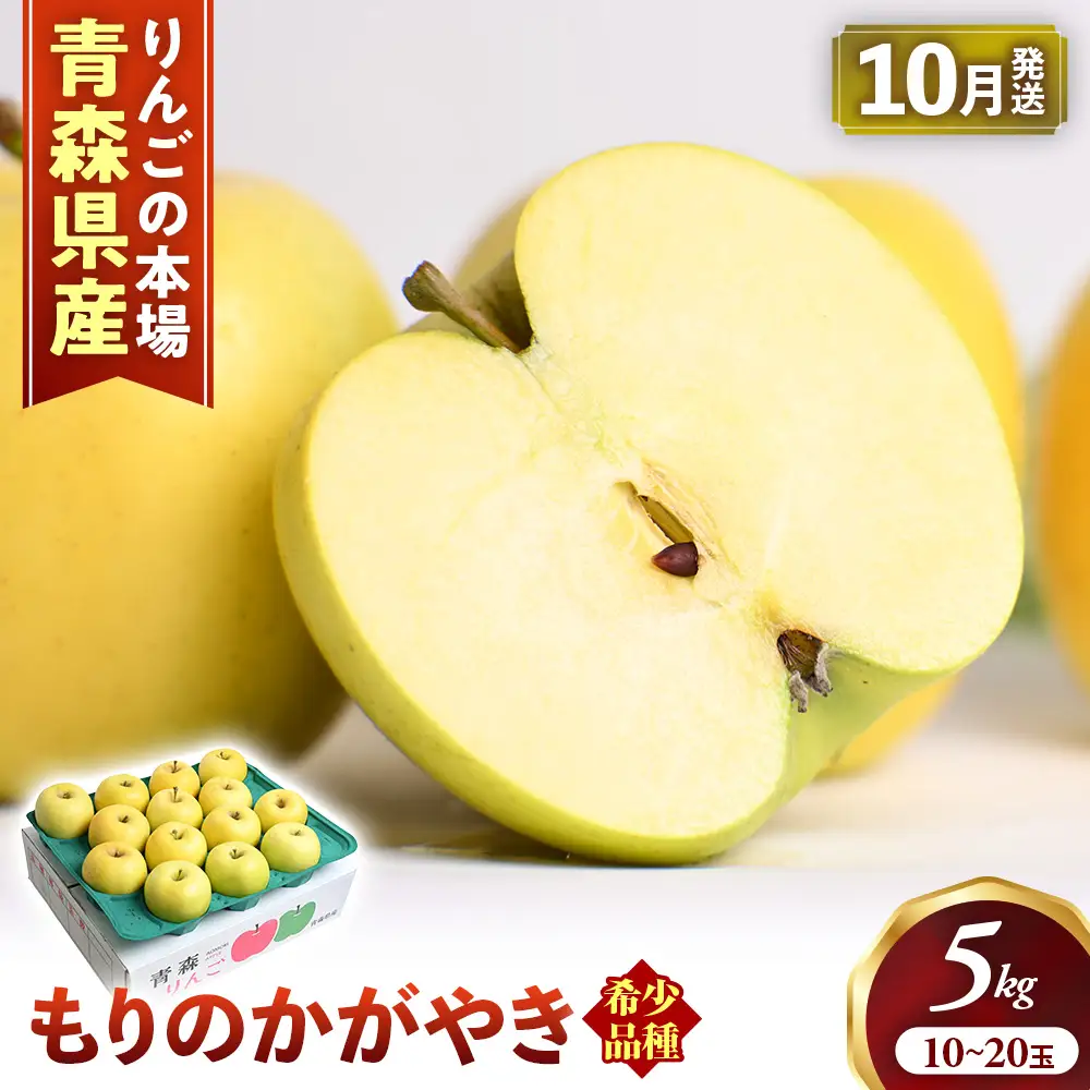 希少！ 青森県産りんご もりのかがやき 約5kg 10月上旬～ りんご
