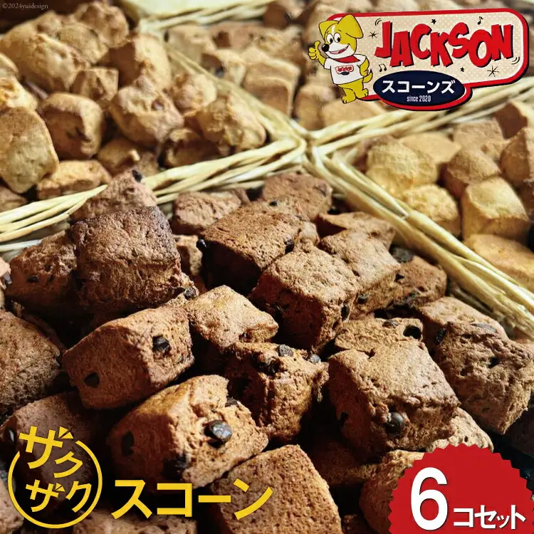 ザクザク！ スコーン 6種類 各1個 [JACKSONスコーンズ 高知県 津野町 26ab0005]