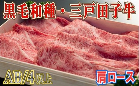 国産和牛 肩ロース スライス 500g 黒毛和牛 「三戸・田子牛」